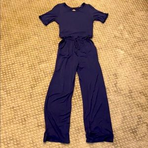 Annabelle Navy Romper